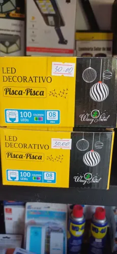 Pisca Pisca LED Decorativo 100 LEDs Colorido 8 Funções