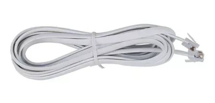 Kit 10 Cabo Rj11 X Rj11 P/ Telefone Fixo 1 Metro 