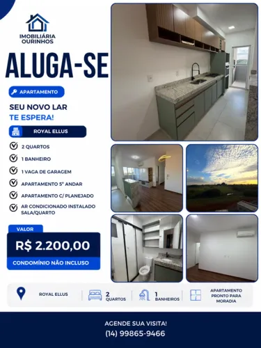 Apartamento com 2 Quarto(s) e 2 banheiro(s) para Alugar, 52 m² por R$ 2200 / Mês