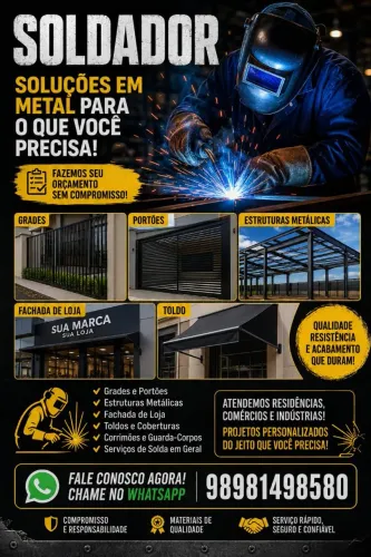 Soldador serralheiro