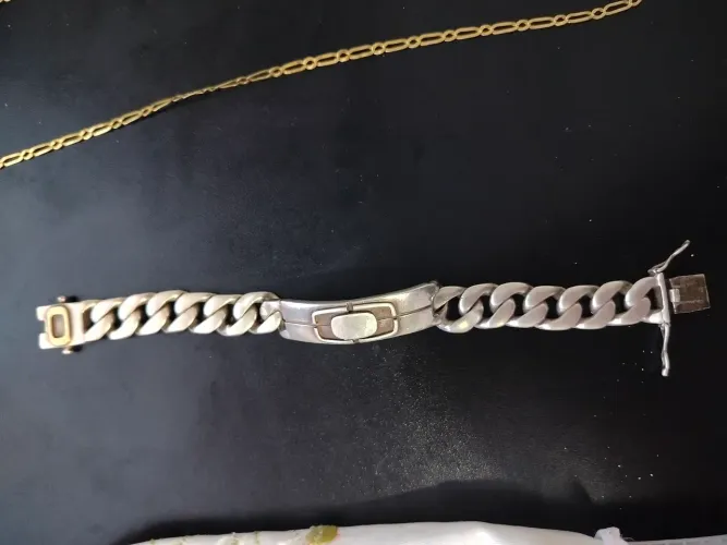 Pulseira prata 925 maciça 100 gramas