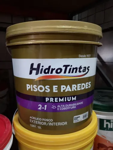 LATAO TINTA PISO E PAREDES PREMIUM EXTERIOR/INTERIOR 15L BRANC NEV.