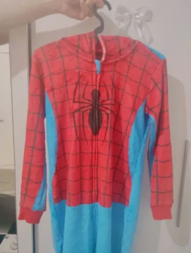 Pijama Fantasia Homem-Aranha infantil 10 a 12 anos