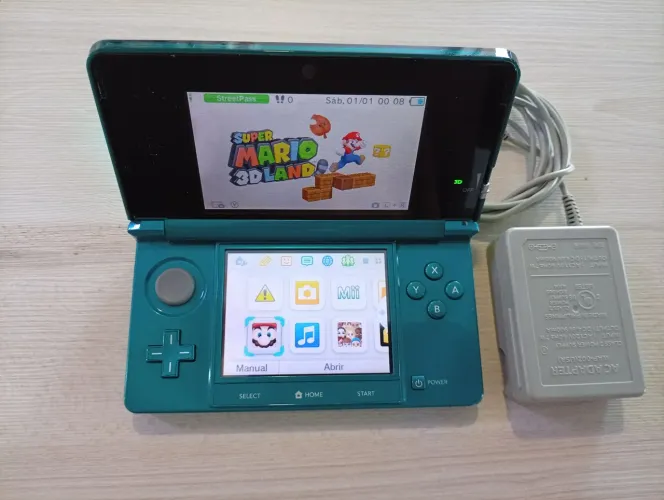 Nintendo 3DS Original Aqua Blue Raro - Item De Colecionador