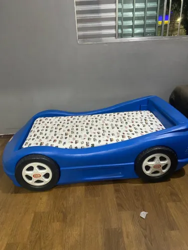 Cama importada carros azul little tiles