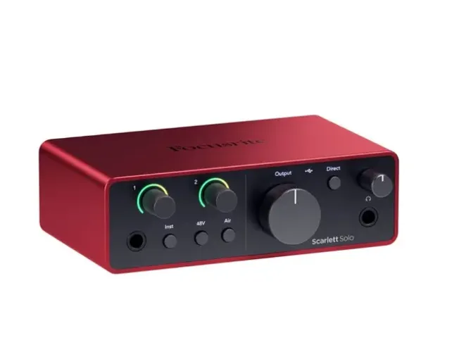 Focusrite Scarlett Solo 4a Geração Interface de Audio USB-C 24bit 192Khz SCARLETT-SOLO-4G