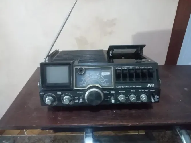 Rádio Gravador Com Televisão Integrada JVC 3070 Retro