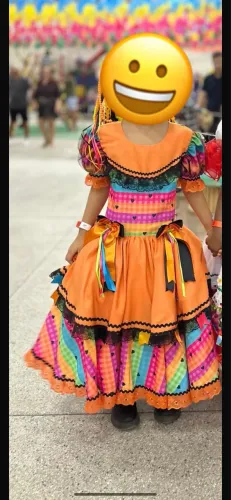 Vestido de Quadrilha 6-7 anos Sao João