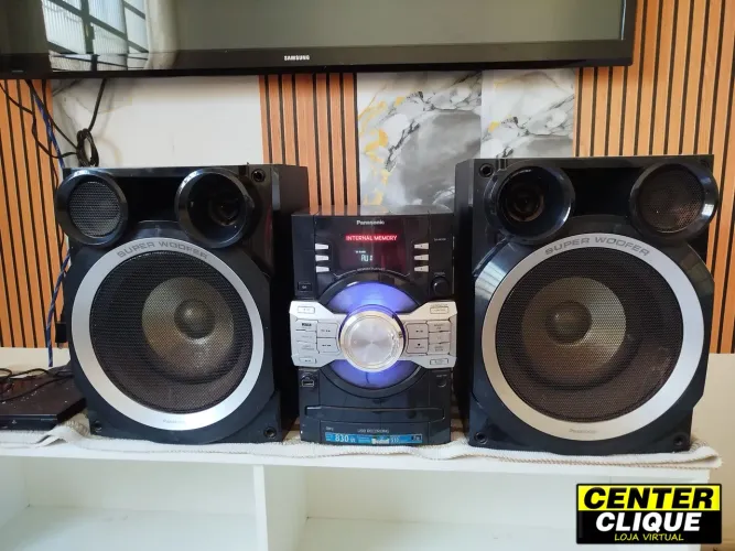 Mini Systen Panasonic, com 530W RMS: Retirar no Aero Rancho!