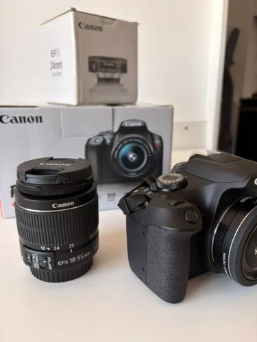 Canon T7+ Kit com Lente 24mm e SD 64GB