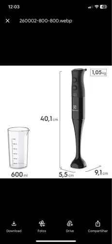 Mixer Electrolux Truflow 400w Preto EIB05