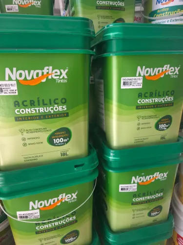 Tinta Acrílica Interior e Exterior 18 Litros Novaflex
