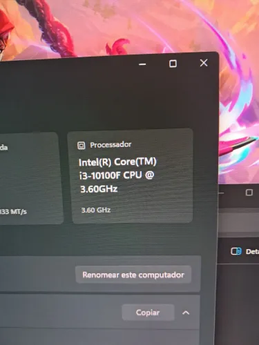 Processador i3 10100f usado