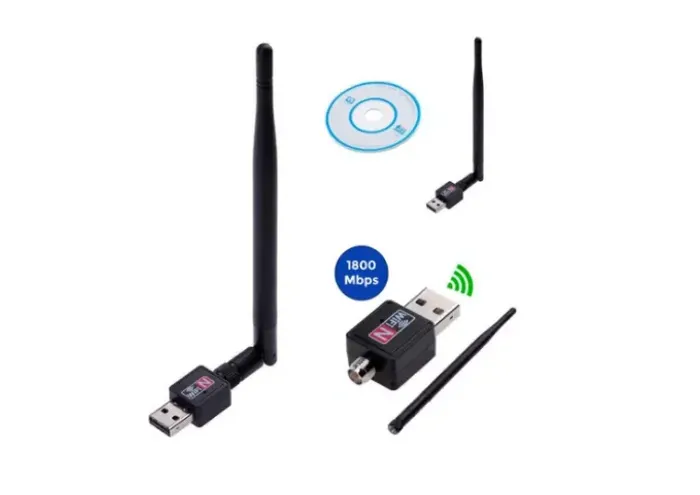 Placa Rede Antena Wi-fi Usb Wireless 1800mbs Usb Pc/nootebok. Lacrada e sem uso.