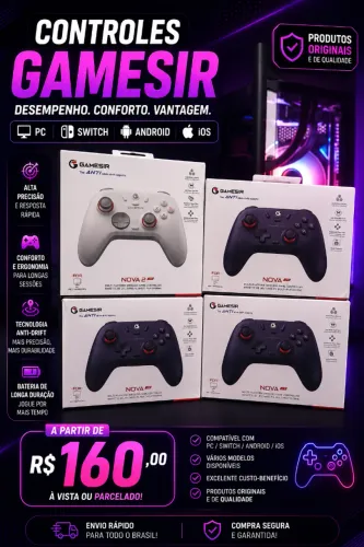Controles Gamesir PC/Switch/Android/iOS