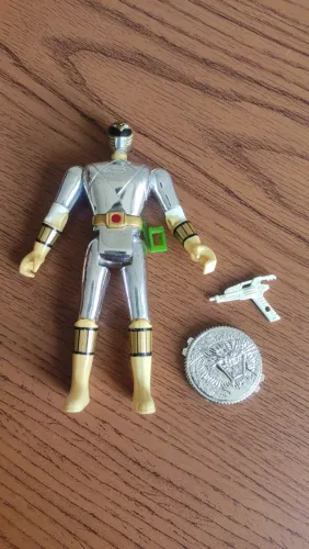 Power Rangers Mighty Morphin Branco (White Ranger) Bandai 1995 - Original + Acessórios