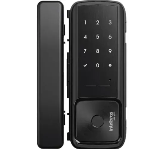 Fechadura Inteligente Intelbras MFR 4000 - Porta de Vidro