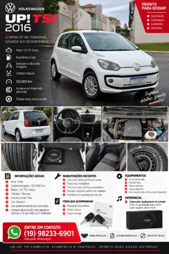 Volkswagen Up! Move 1.0 TSI Total Flex 12V 5P 2017