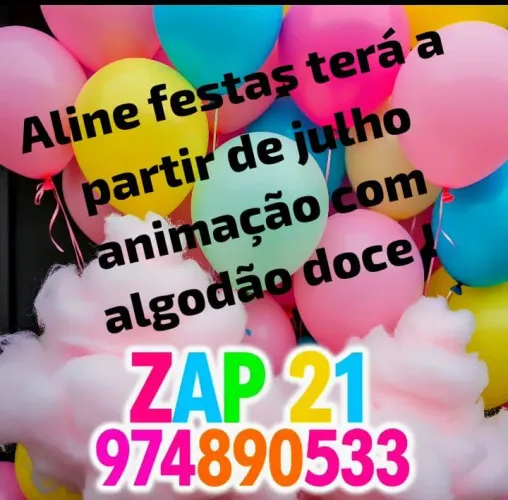 Algodão doce promoção