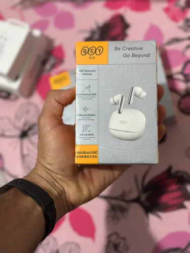 Fones de ouvido QCY N50 ANC Branco