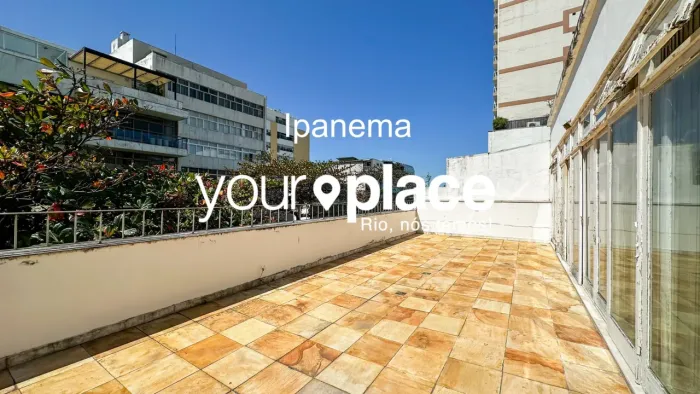 Cobertura Linear à venda em Ipanema, uma verdadeira raridade, são 160 m2 construídos e mai