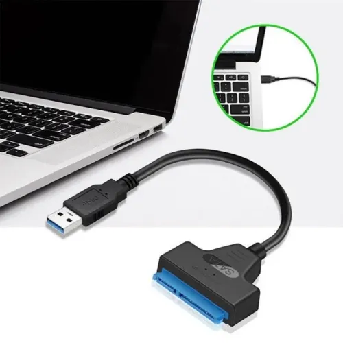 Cabo Conversor Adaptador Sata para USB