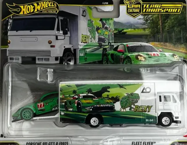 Hot Wheels premium Team Transport Rexy 1/64 Lançamento Exclusivo - novo no blister