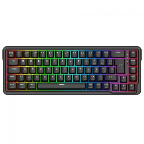 Teclado Magnético 65% Redragon Nova, Black, RGB, Switch Redragon - WZetta