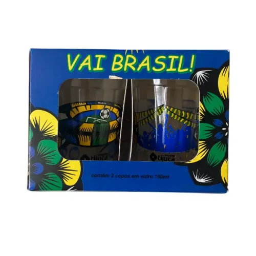 Copo Americano Shopping Tijuca RafaMon - Copa do Mundo - 2 peças