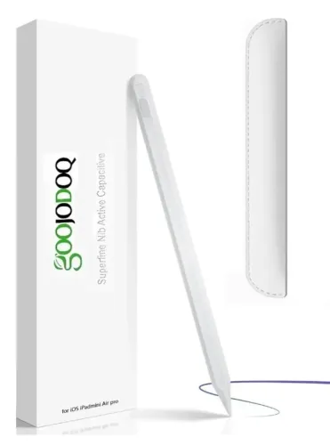 Caneta Pencil Goojodoq Para iPad Palm Rejection 1.0mm Branca