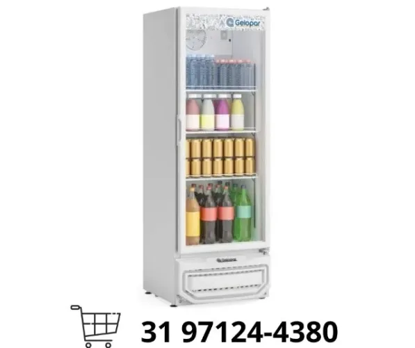 Refrigerador de Bebidas 410 Litros Branco Gelopar
