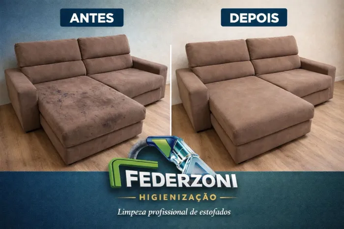 Limpeza e higienização de sofás e colchão 