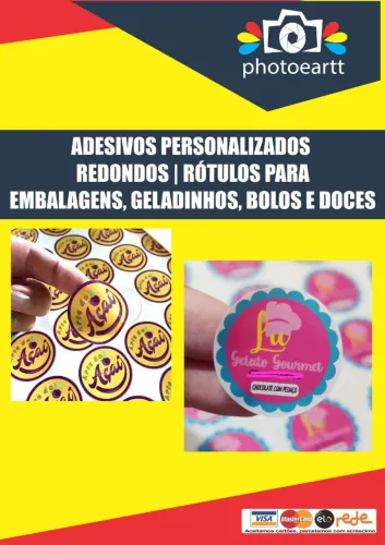 Rótulos em adesivo 
