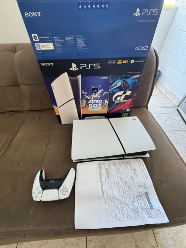 Ps5 slim nota fiscal e garantia 