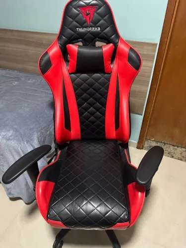 Cadeira Gamer ThunderX3 TGC12 Preta e Vermelha
