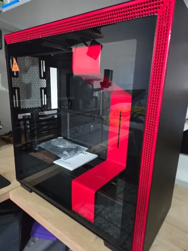 Gabinete Gamer Nzxt H710i Vidro Temperado Sem Fonte 3 Fans Vermelho