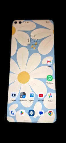  Celular Moto G100 funcionando com carregador original 