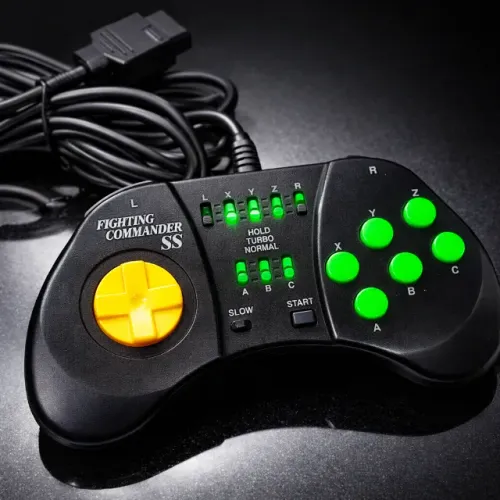 Controle HORI Fighting p/ Sega Saturn, funcionando 100%