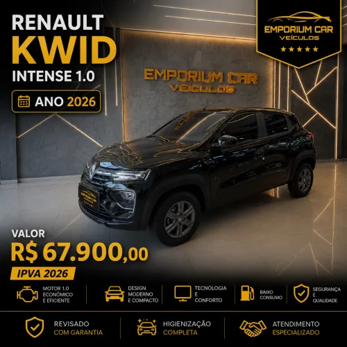 Renault Kwid Intense 1.0 Flex 12V 5P Mec. 2026