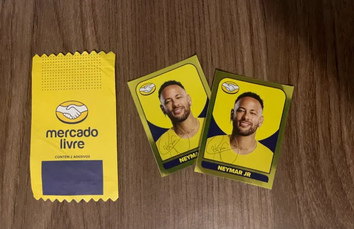 Pacote Lacrado 2 Figurinhas Neymar/Mercado Livre