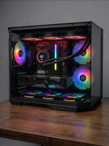 PC GAMER NOVO!!! RYZEN 7 5700X 16GB DDR4 B550M AORUS RX 7600 8GB SSD512 NOTA E GARANTIA