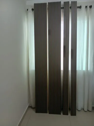 Placas de MDF Ripado Chanfrado 180mm Chumbo 