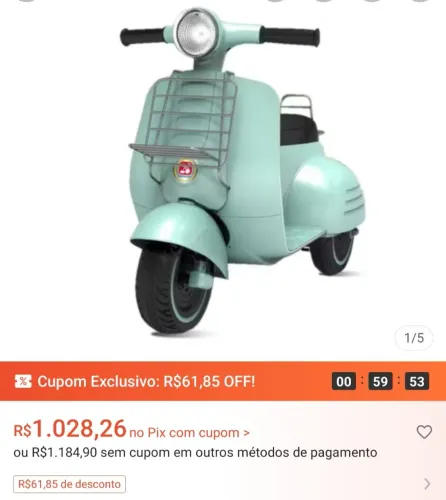 Motinha elétrica , Pepe perego ,Brinquedo e tênis infantil