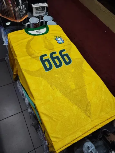 Camiseta Seleção Brasil 666 Terror Rock Shop