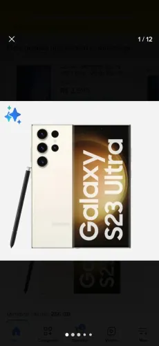 Celular Samsung s23 ultra 256gb SM-S918B usado impecável 2 capinhas e carregador original
