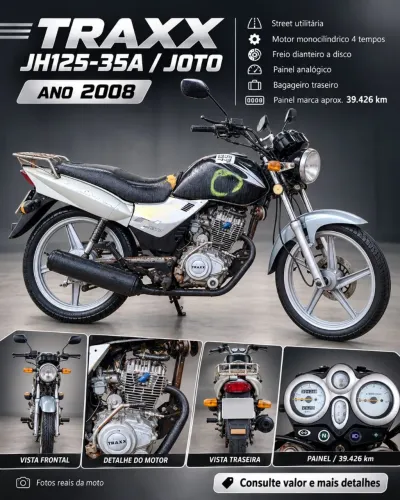 Traxx Joto 2008 135 CC funcionando - econômica
