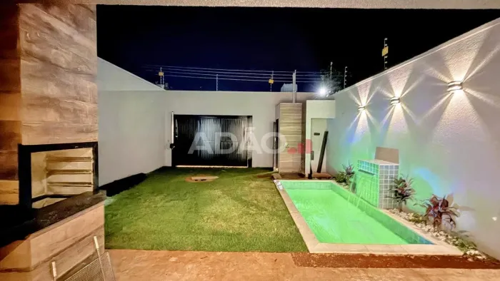 CASA NOVA COM PISCINA - JD BALNEÁRIO M PONTE Casa de Rua com 3 Quarto(s) e 3 banheiro(s) à
