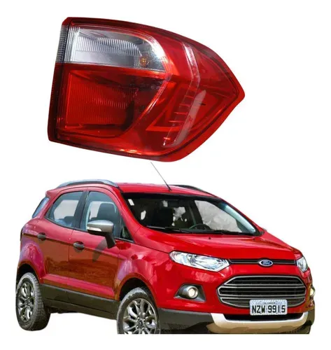 Lanterna Traseira Esquerda Ford Ecosport 2013 A 2019 Esquerdo/motorista Vermelho