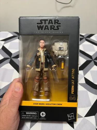 Action figure Star Wars The black Séries Fern (Attin) Skwletron Crew, importado