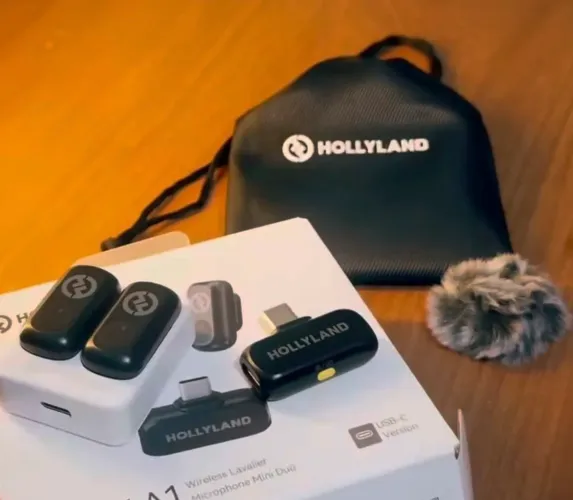 Microfone de lapela holliland